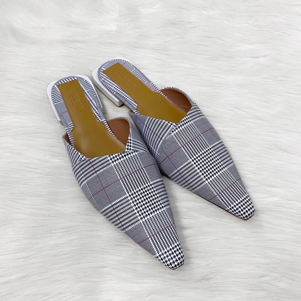 Jaggar The Label Plaid Check Flats Shoes Revolve